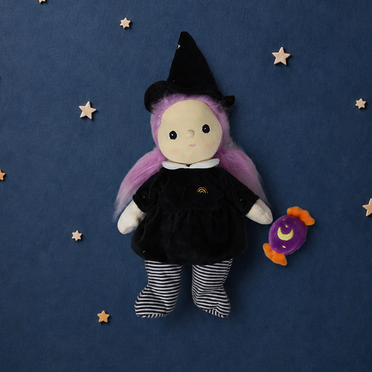 US stockist of Dinkum Dolls by Olli Ella's Willa Witch Dress Me Dinky Doll
