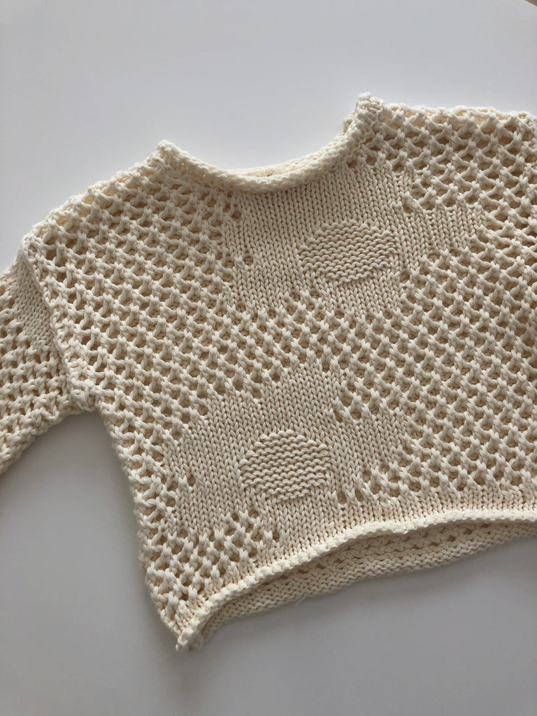 US stockist of Belle & Sun's Crochet Sweater in Natural
