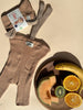 US stockist of Silly Silas' Light Brown Striped Shorty Tights