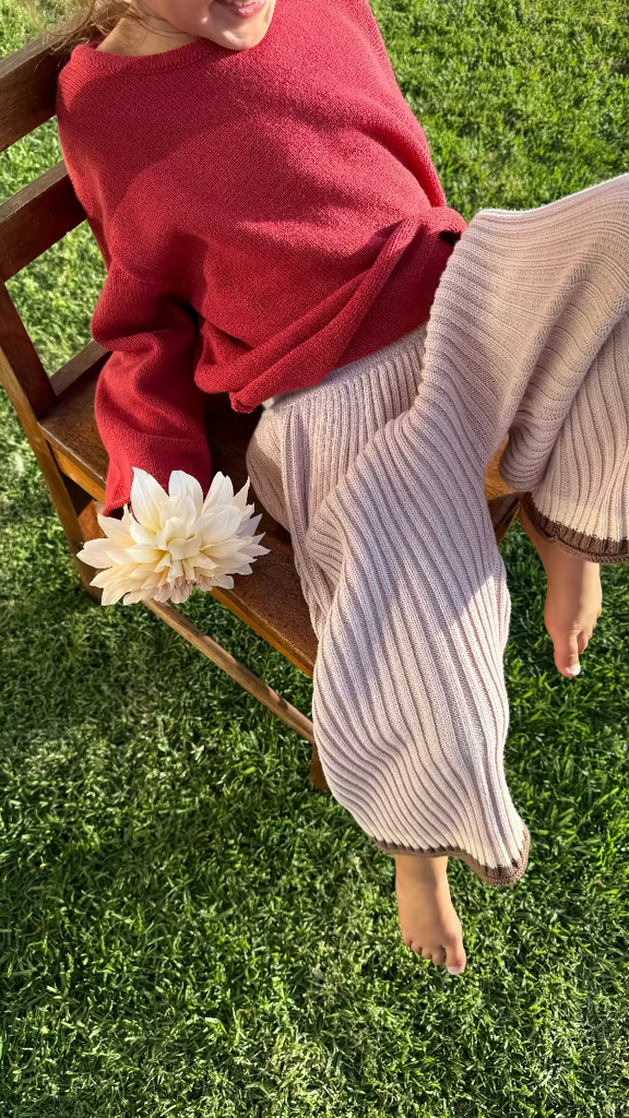 US stockist of Illoura the Label's "Chilli" Essential Knit Sweater