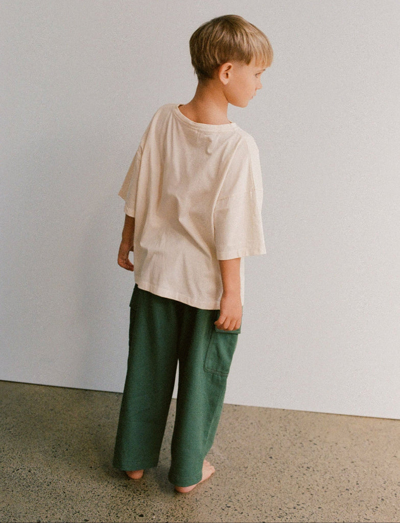 US stockist of Illoura the Label's Bottle Green Twill Pants
