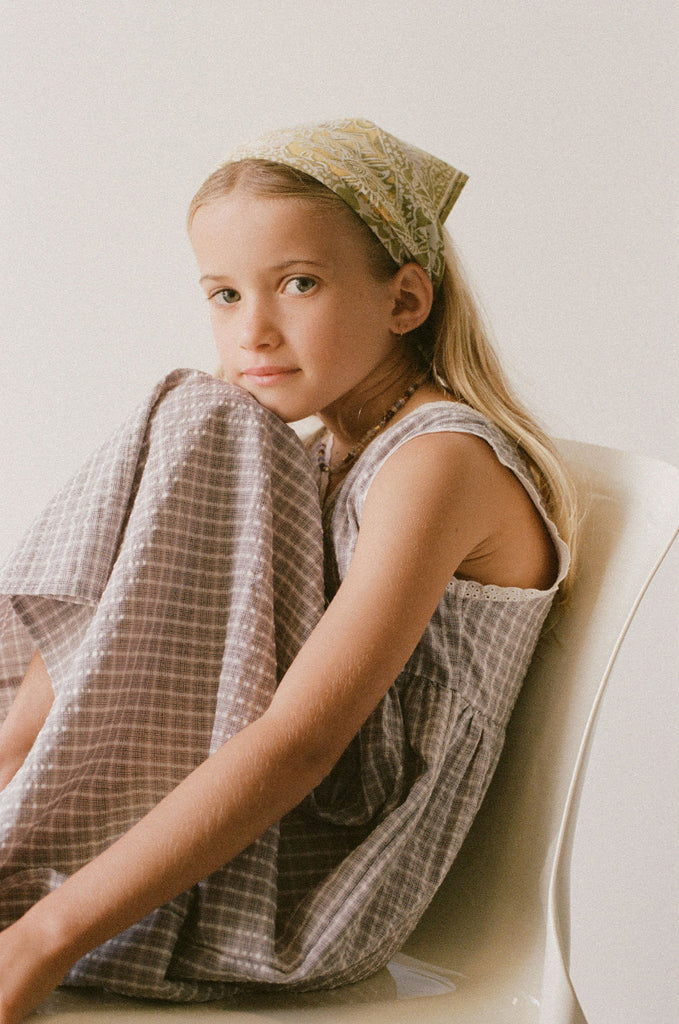 US stockist of Illoura the Label's Mauve Plaid Eden Dress