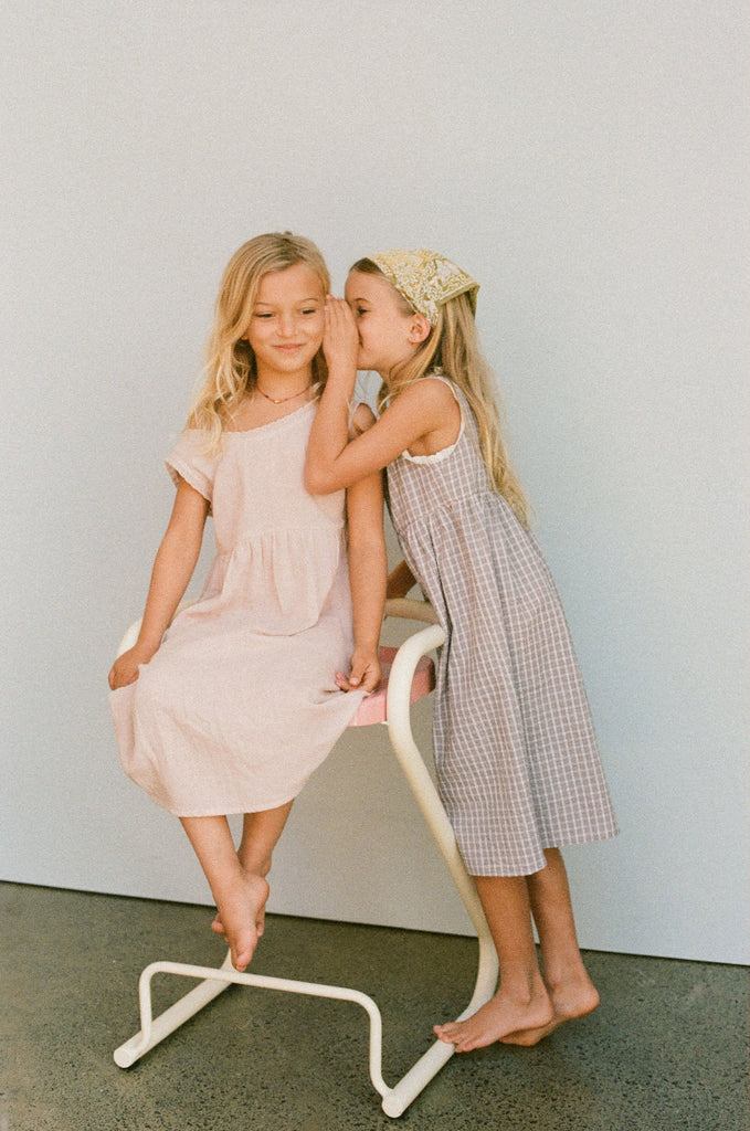 US stockist of Illoura the Label's Mauve Plaid Eden Dress
