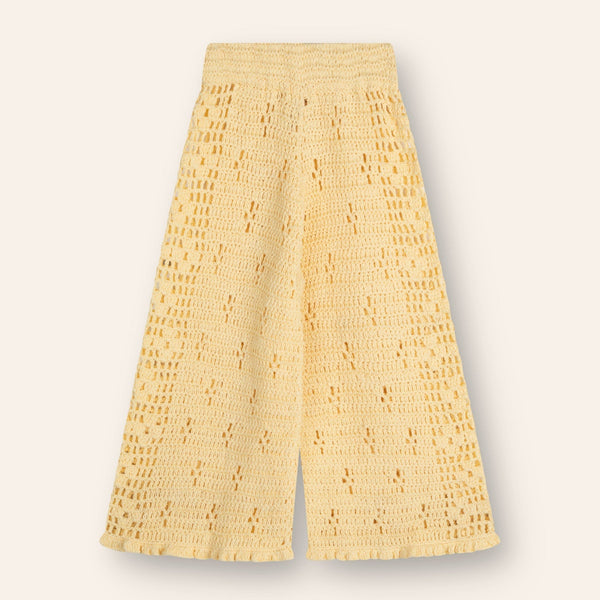 US stockist of Illoura the Label's Butter Filet Crochet Pants
