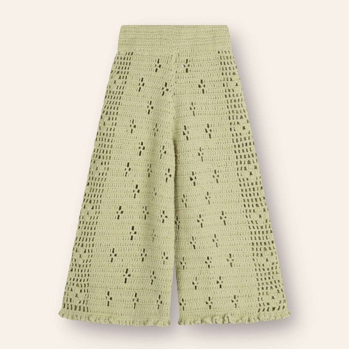 Illoura the Label USA Filet Crochet Pants - Moss – The Little Kiwi Co