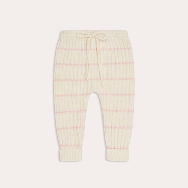 US stockist of Illoura the Label's Joey Ribbed Pants in Pink Stripe