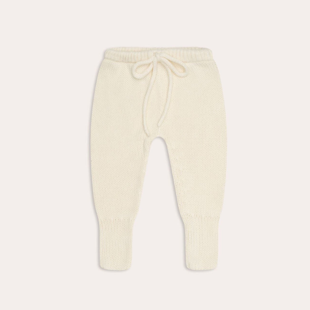 US stockist of Illoura the Label's gender neutral, organic cotton Poet pants in Vanilla.