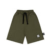 US stockist of Little Man Happy's Green Mud long shorts