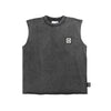 US stockist of Little Man Happy's Wash Black LMH tank top