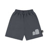 US stockist of Little Man Happy's Mini Boo skate shorts in dark grey