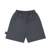 US stockist of Little Man Happy's Mini Boo skate shorts in dark grey
