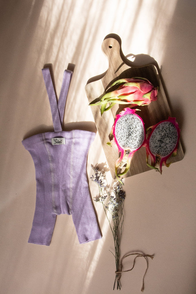 US stockist of Silly Silas' Lavender Shorty Tights