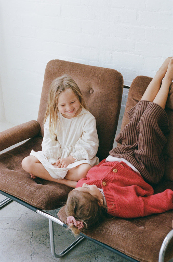 US stockist of Illoura the Label's Cocoa Essential Ribbed Knit 3/4 pants