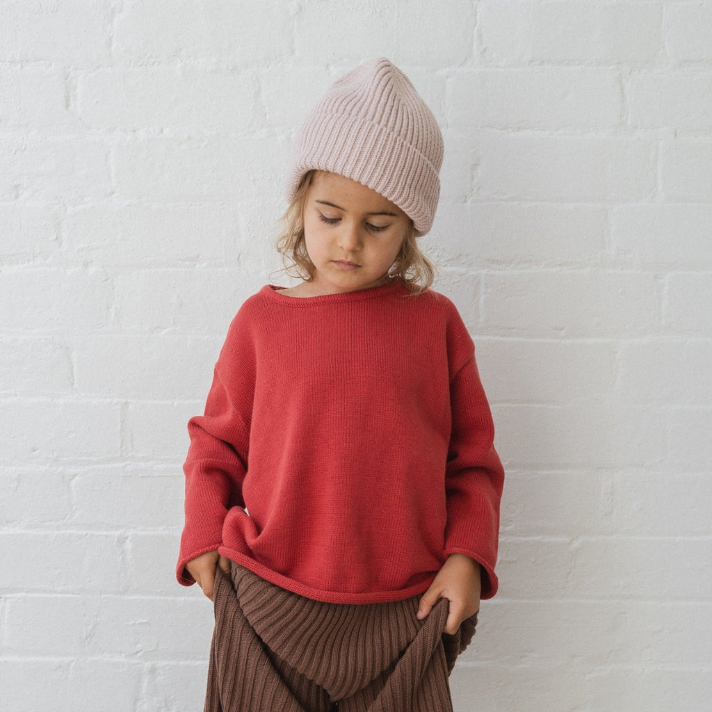 US stockist of Illoura the Label's "Chilli" Essential Knit Sweater