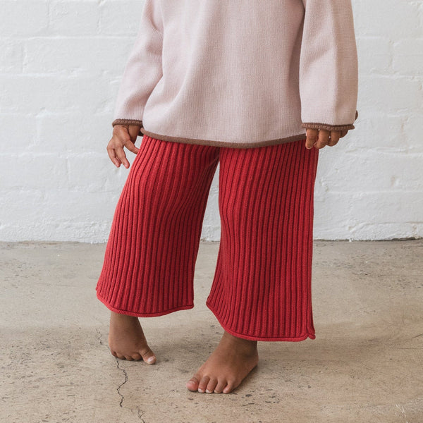 US stockist of Illoura the Label's Chilli Essential Ribbed Knit 3/4 pants.  