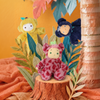 US stockist of Dinkum Dolls by Olli Ella Cherry Cheetah Cozy Dinkum Doll