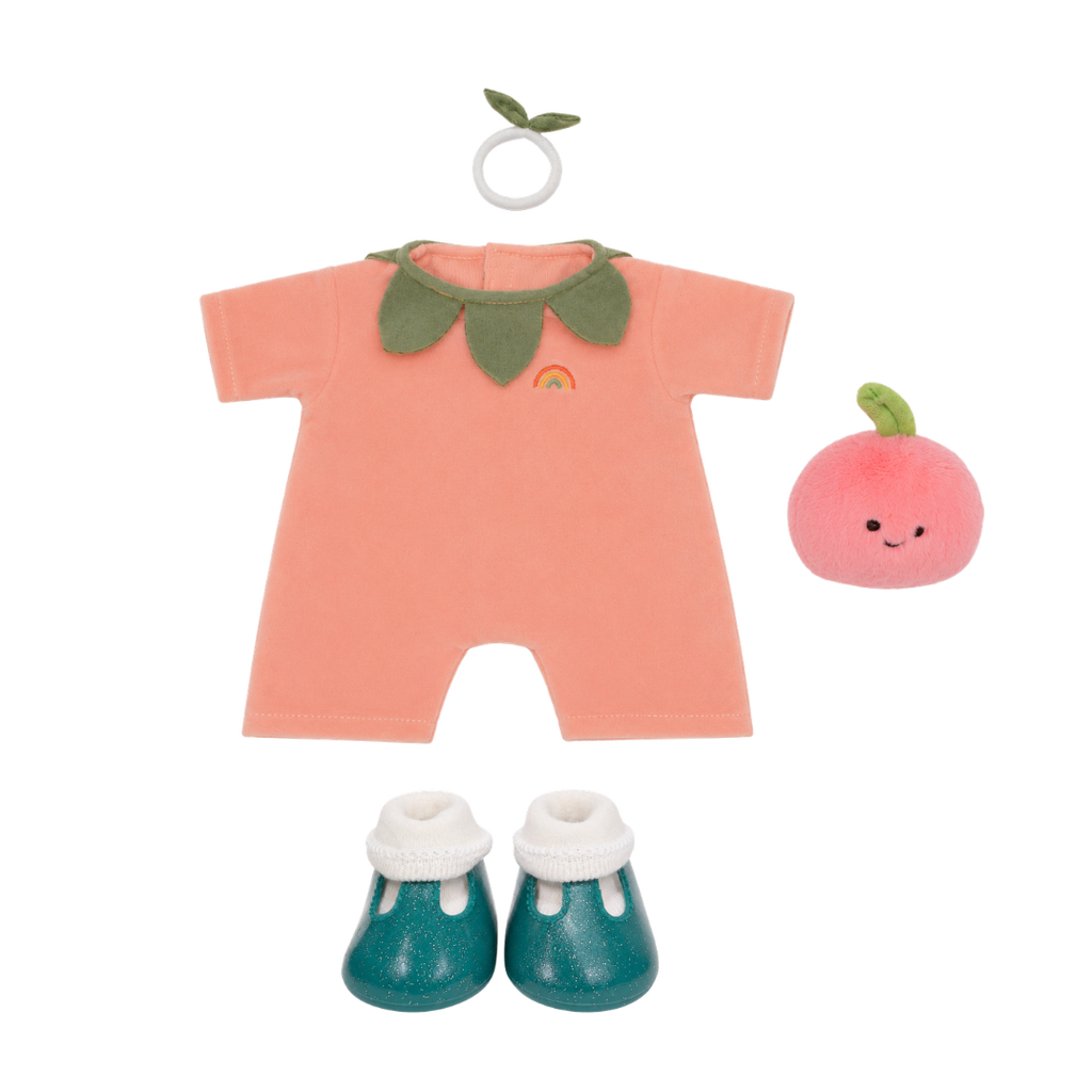 US stockist of Dinkum Dolls by Olli Ella Peach Dress Up Set 