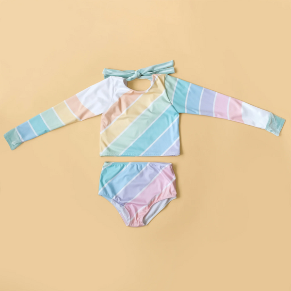 US stockist of Saint Ida's West Coast Rainbow two piece swimsuit