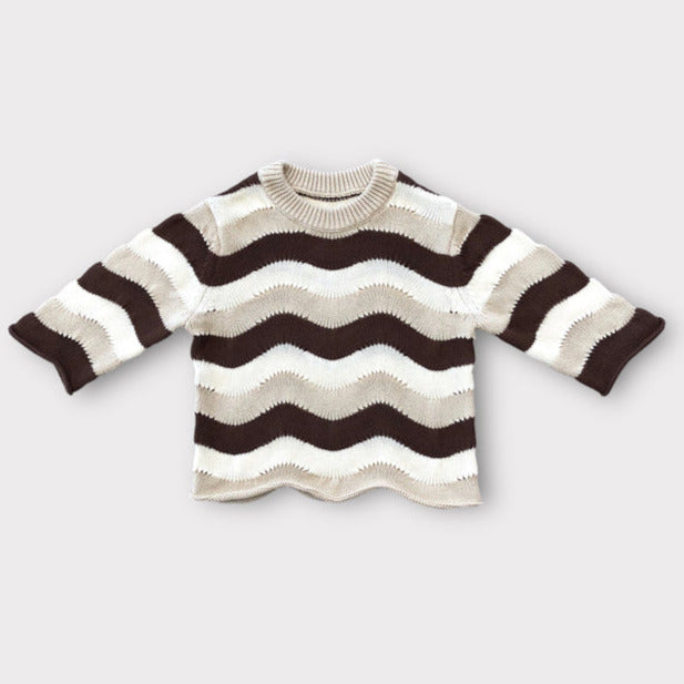 US stockist of Belle & Sun's Wave Sweater in Earth.