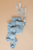 US stockist of Silly Silas' Misty Blue cotton footed tights with patterned braces