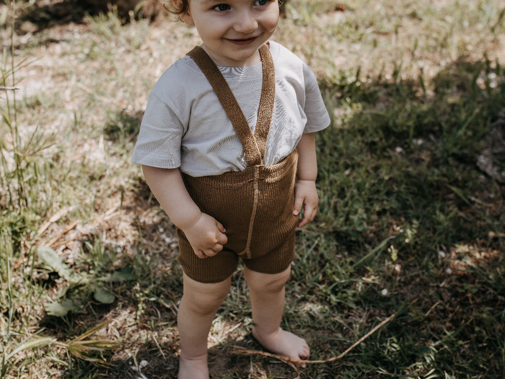 US stockist of Silly Silas' Shorty Tights in Acorn Brown.