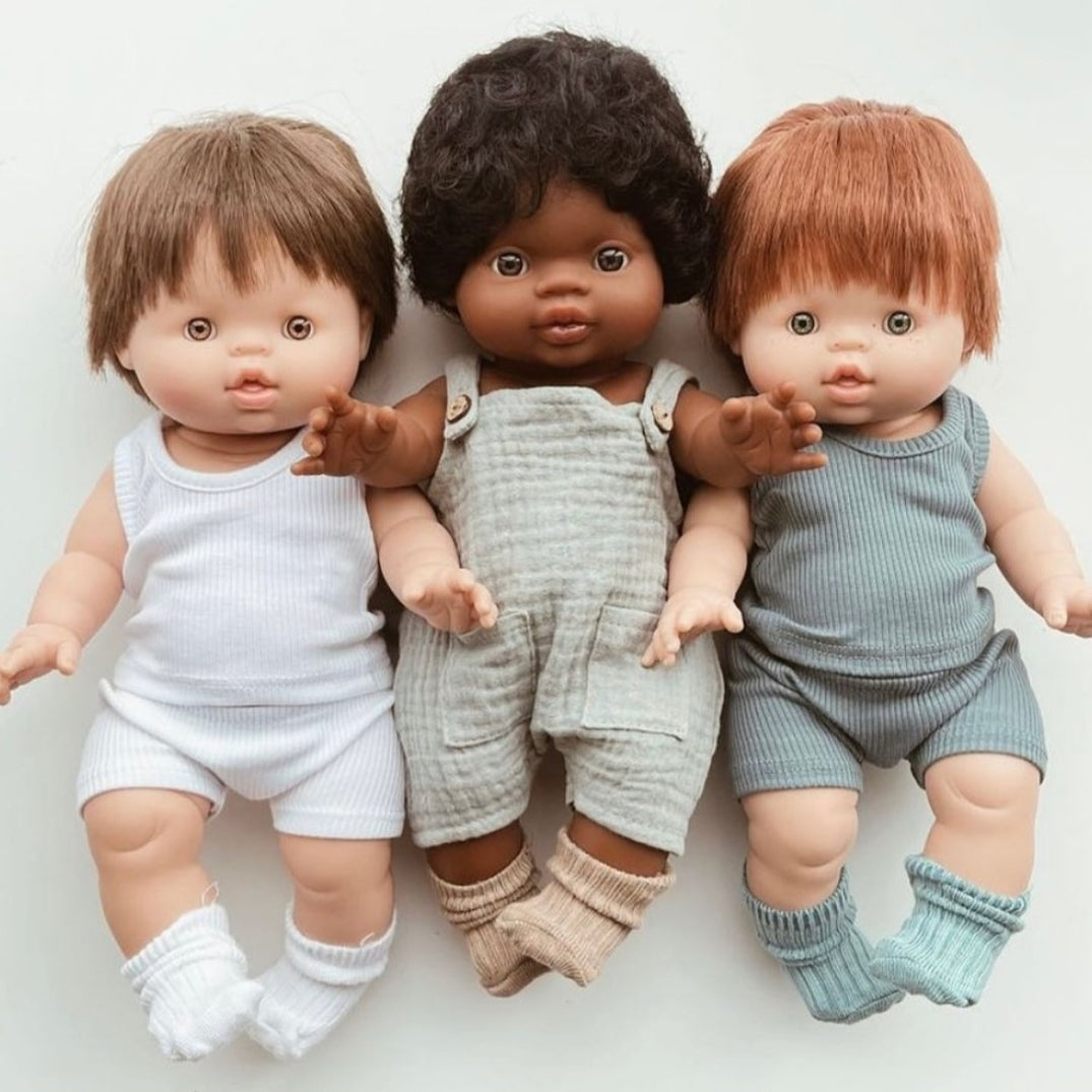 Elio Baby Asian Gordis Boy Doll - Dark Eyes