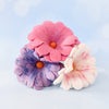 US stockist of Tara Treasures set of 3 pastel felt flowers