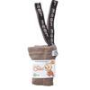 US stockist of Silly Silas' Peanut Blend cotton footed tights with LOVE patterned braces