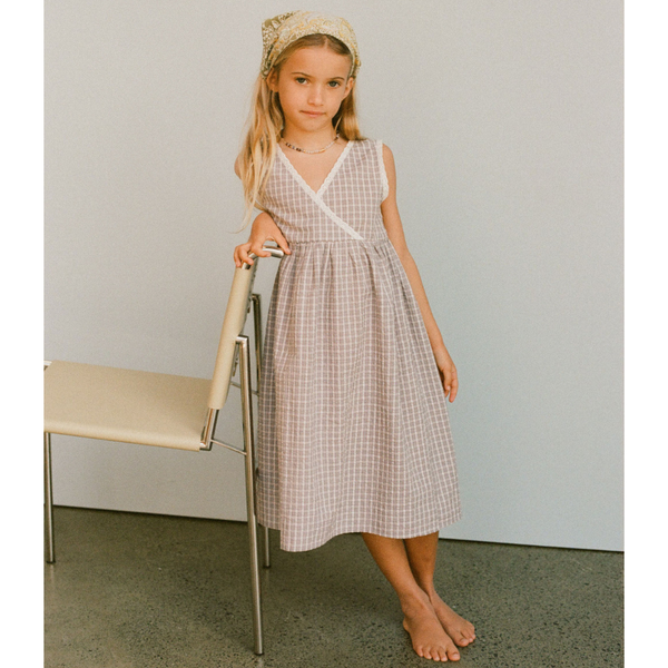 US stockist of Illoura the Label's Mauve Plaid Eden Dress