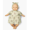 US stockist of Minikane's Emilie Sleepy doll dressed in a Faustine dress with matching headband 