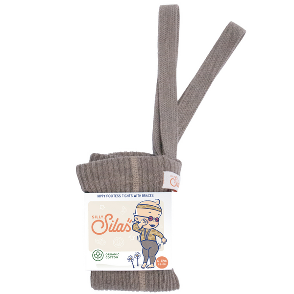 US stockist of Silly Silas' Hippy Footless Cotton Tights in Cocoa Blend