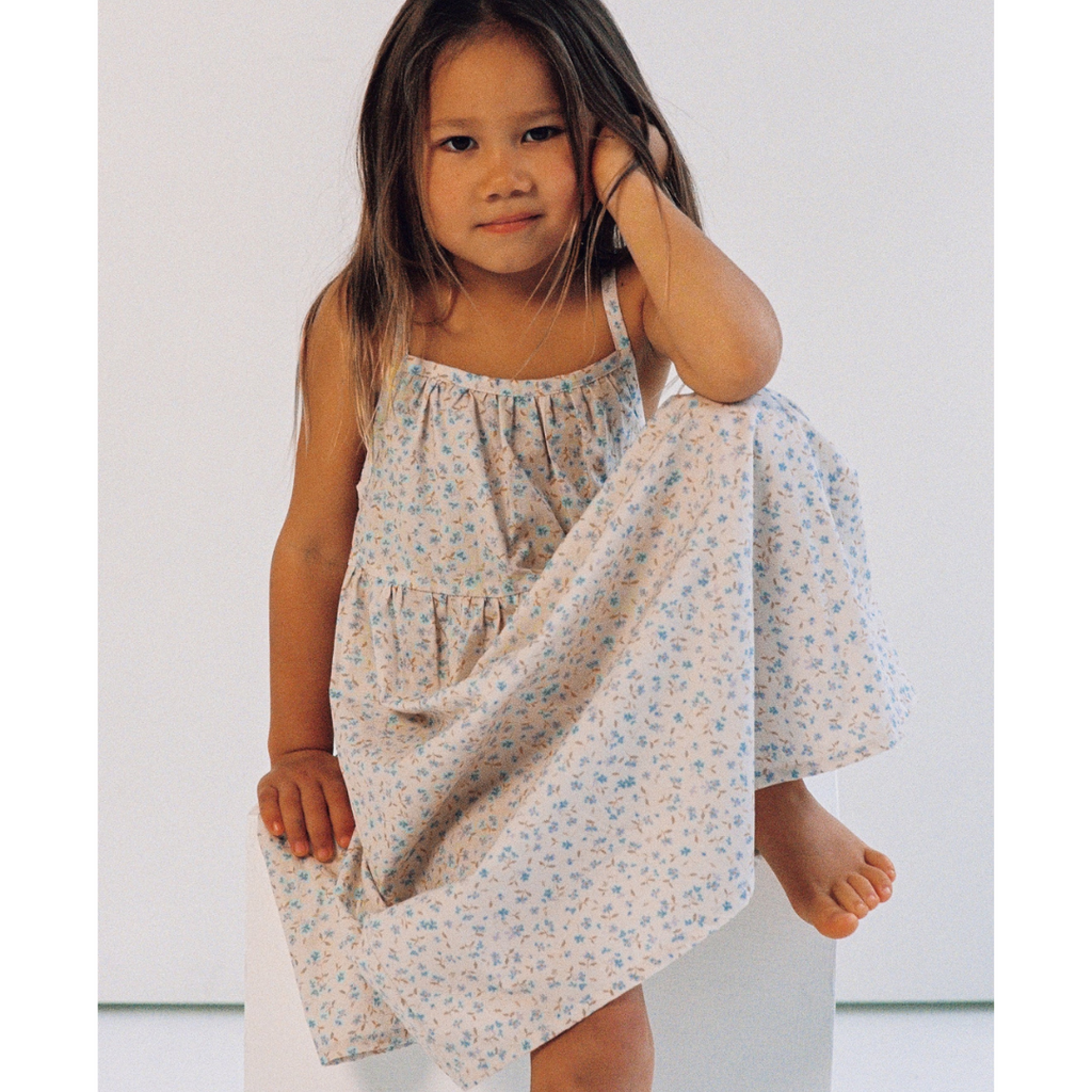 US stockist of Illoura the Label's Indigo Bloom Darcy Dress