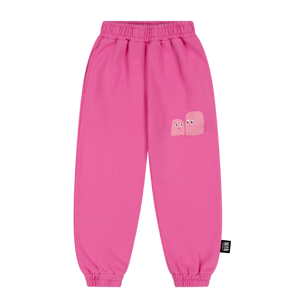 US stockist of Little Man Happy's Mini Boo Pink Jogging pants