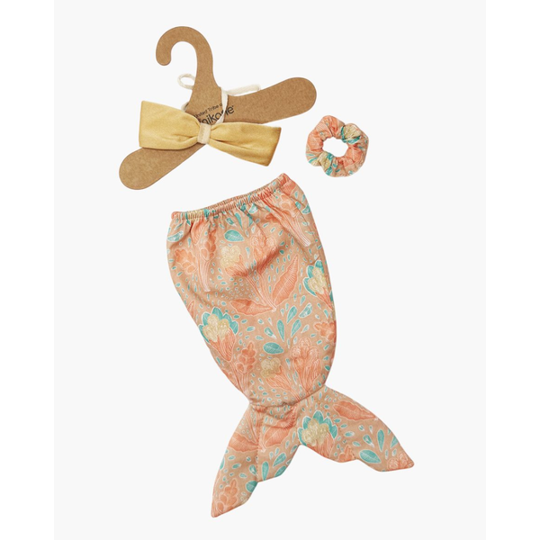 US stockist of Minikane's 3pc Mermaid Set for 34cm dolls in Aquarius/Gold