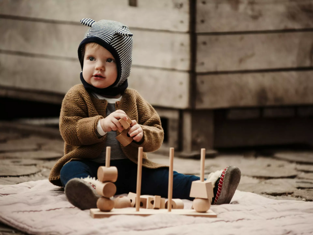 US stockist of Wooden Story's XL Natural Wooden Stacking Toy