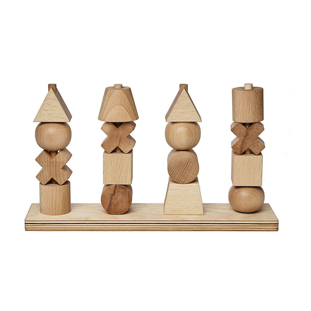 US stockist of Wooden Story's XL Natural Wooden Stacking Toy