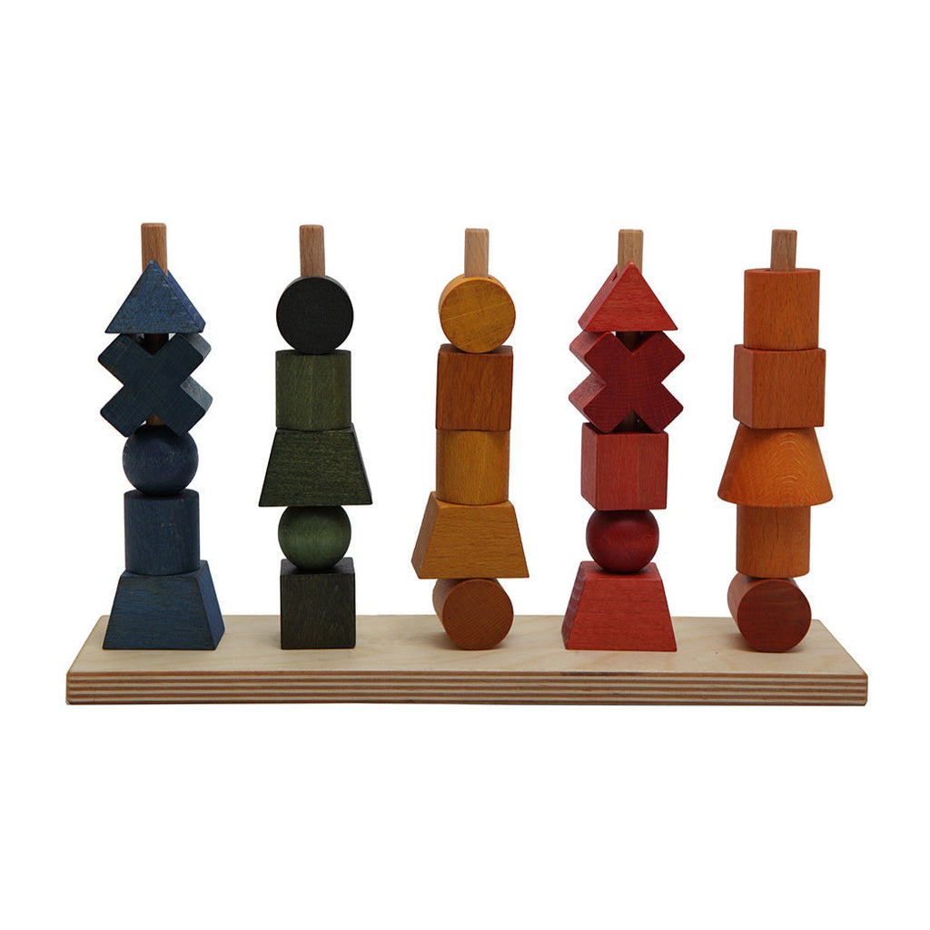 US stockist of Wooden Story's Rainbow Wooden Stacking Toy