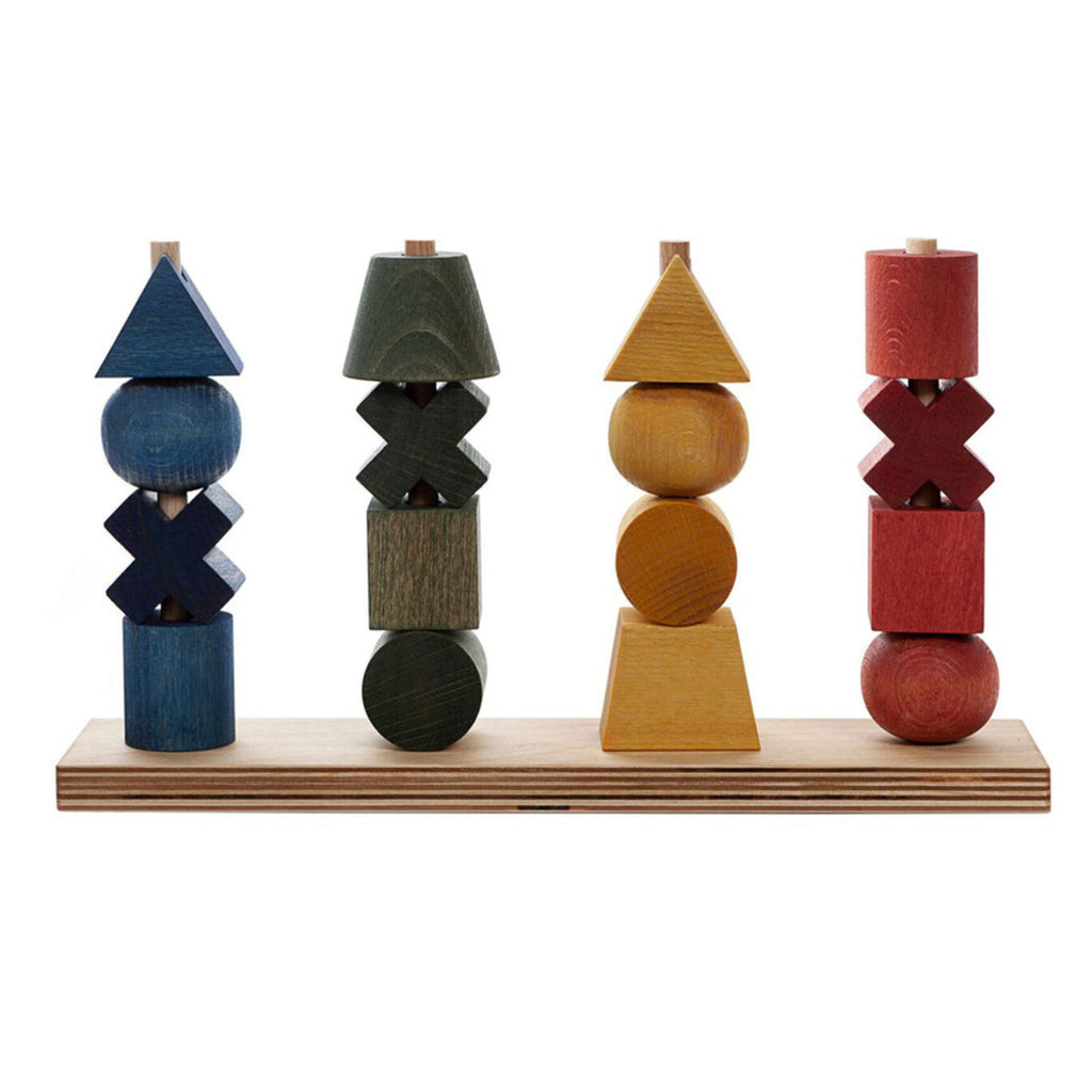 US stockist of Wooden Story's XL Rainbow Wooden Stacking Toy