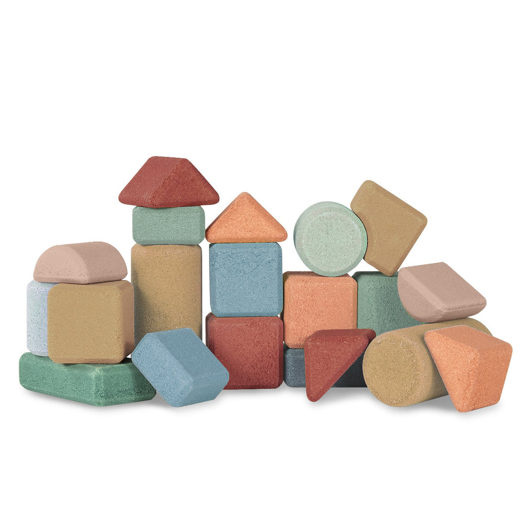 US stockist of Korko's "Small Architects" set of 20 cork blocks