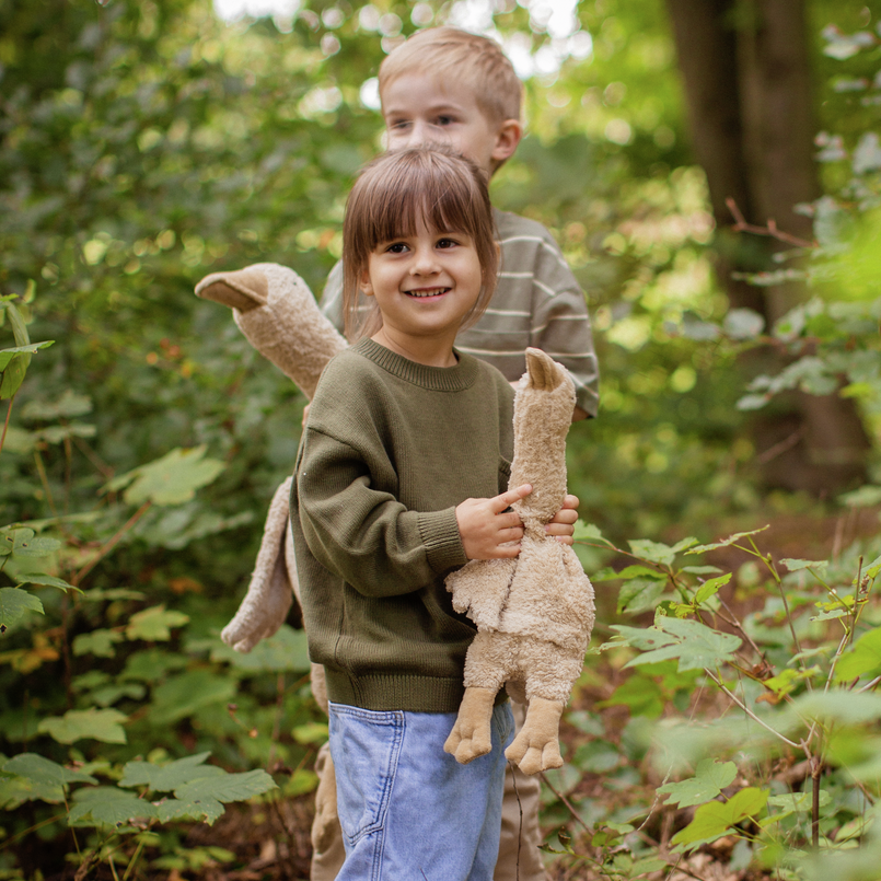 US stockist of Senger Naturwelt's small Linen Cuddly Goose