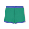 US stockist of Zulu & Zephyr's gender neutral Mini Rib Logo Surf Shorts in Emerald