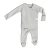 Stockist of Bonsie's organic cotton footed romper in Mist