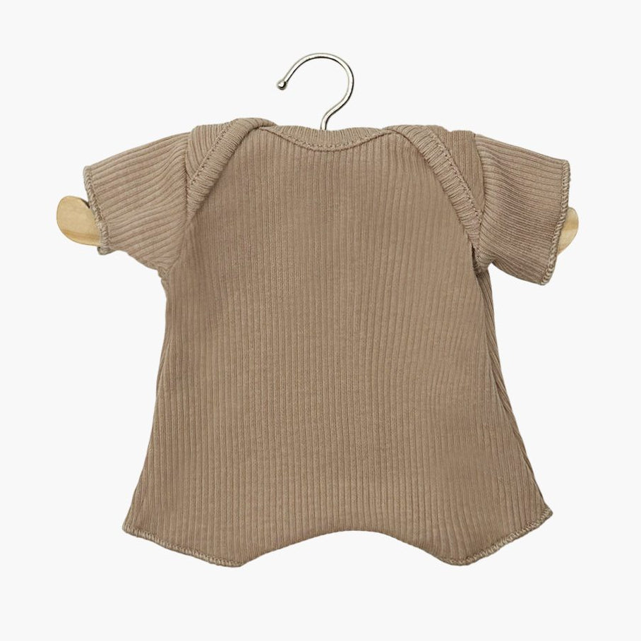 US stockist of Minikane's Babies Mocha shorty bodysuit for dolls