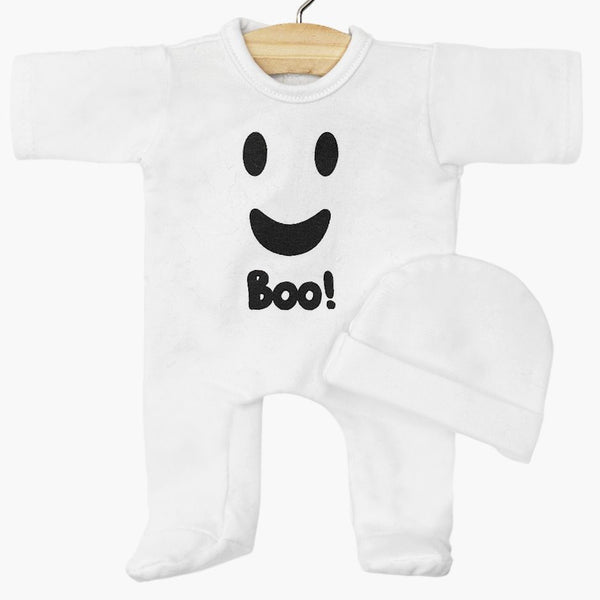 US stockist of Minikane's Sleep Well Boo sleepsuit with matchiing hat for dolls