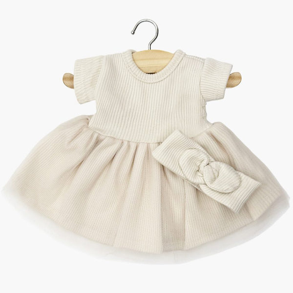 US stockist of Minikane's Babies Linen Rosana Tutu with headband for dolls