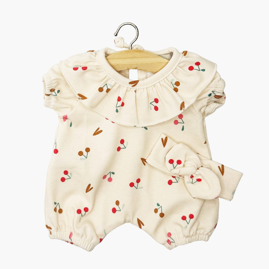 US stockist of Minikane's Cherry Romper with matching headband for Cuties dolls
