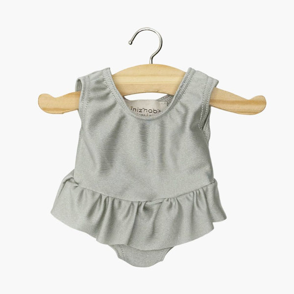 US stockist of Minikane's Pearl Grey Maia leotard for dolls