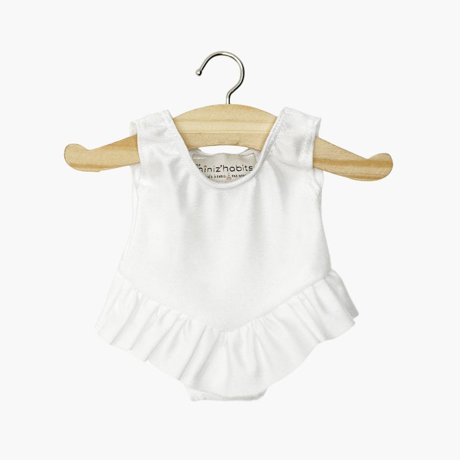 US stockist of Minikane's White Maia leotard for dolls