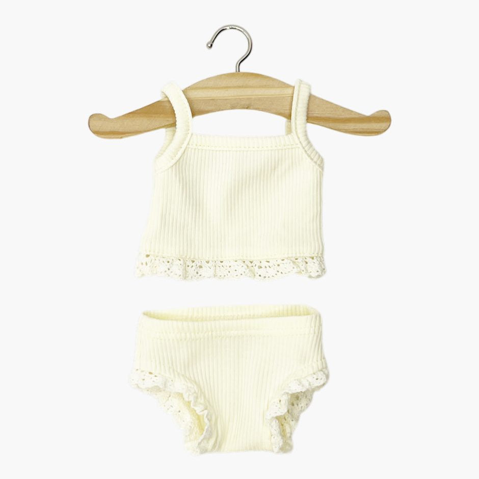US stockist of Minikane's Little Basics underwear set for folls in Pastel Yellow