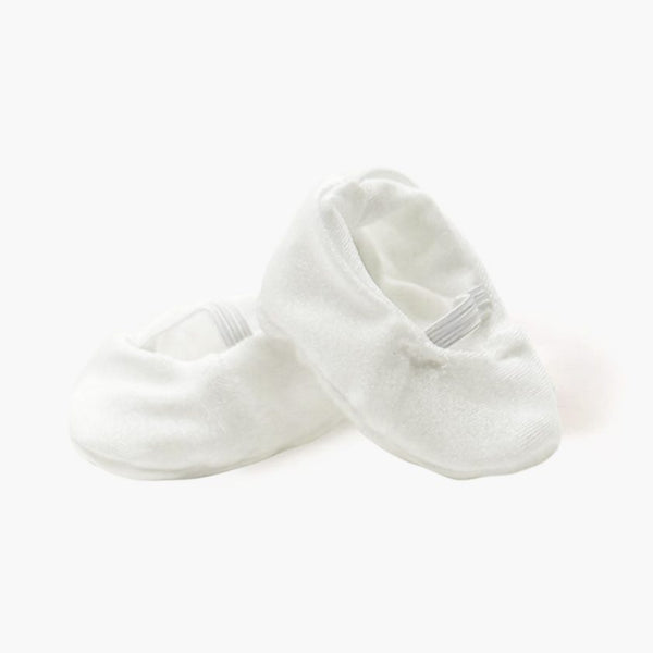 US stockist of Minikane's White lycra ballerina slippers for dolls